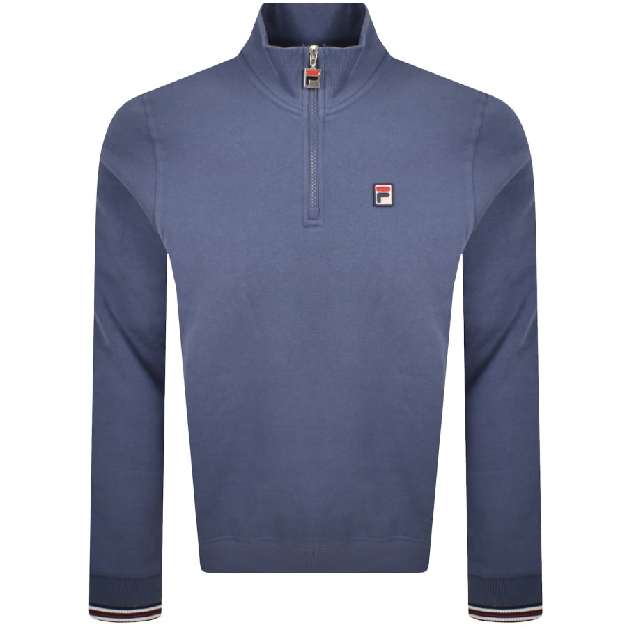Fila Quarter Zip Ramy 2 Sweatshirt Indigo Blue | Mainline Menswear gb